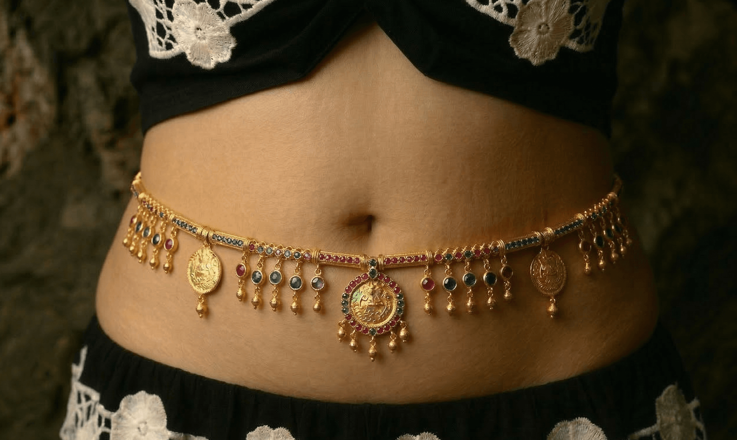 Contemporary kamarband jewellery